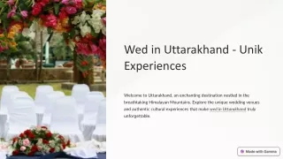 Wed in Uttarakhand 01-01-24
