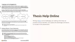 Thesis Help Online: Expert Guidance