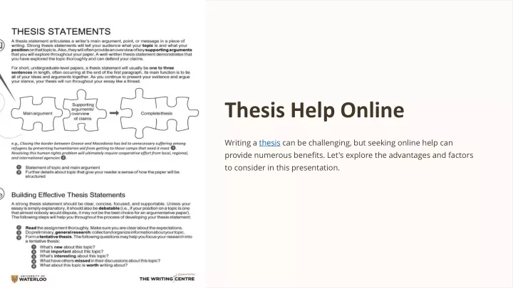thesis help online