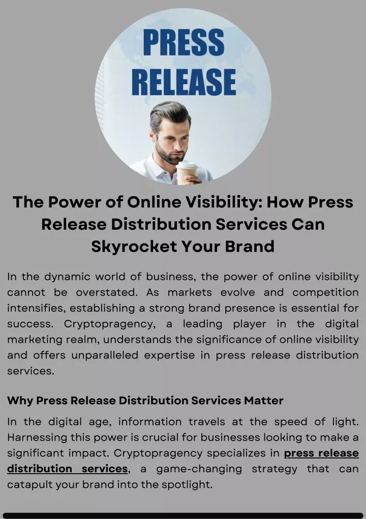 the power of online visibility how press release