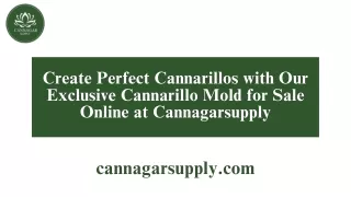 Create Perfect Cannarillos with Our Exclusive Cannarillo Mold for Sale Online