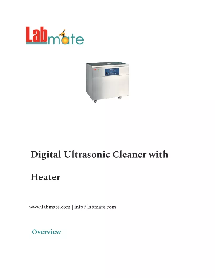 digital ultrasonic cleaner with