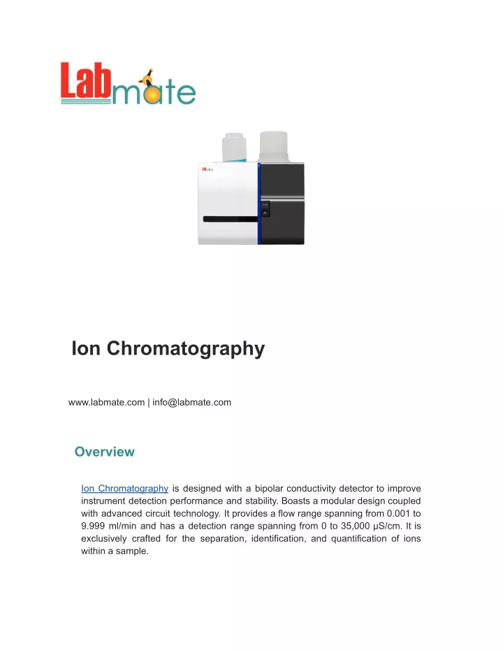 ion chromatography