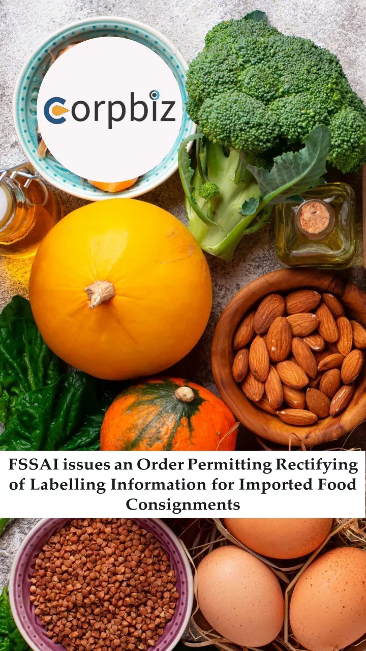 fssai issues an order permitting rectifying