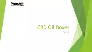 CBD Oil Boxes