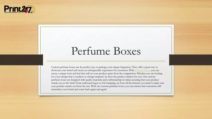 perfume boxes