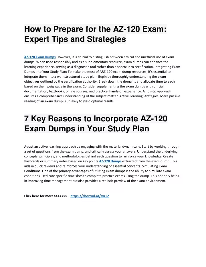 how to prepare for the az 120 exam expert tips