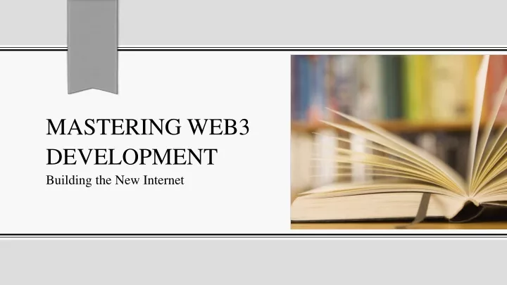 mastering web3 development