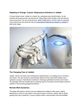 Adapting to Change_ Custom Telepresence Solutions in Jeddah