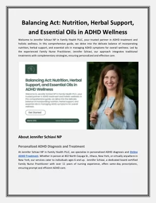 Balancing Act_ Nutrition, Herbal Support, and Essential Oils in ADHD Wellness