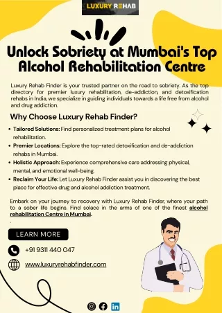 Luxury Rehab Finder – Find the Best alcohol rehabilitation centres in Mumbai