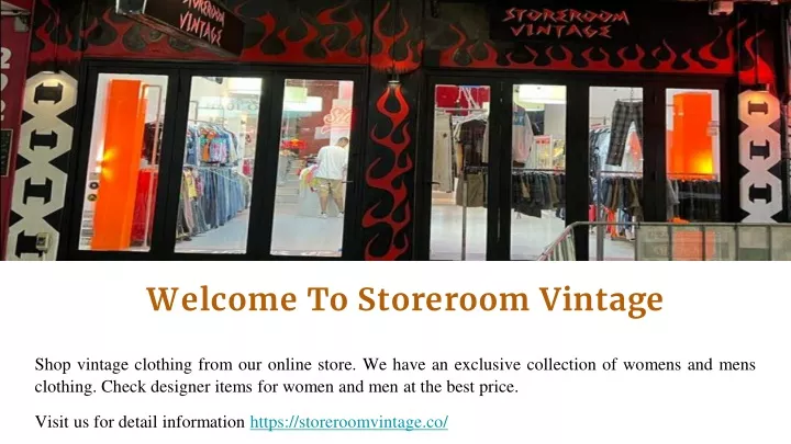 shop vintage clothing from our online store