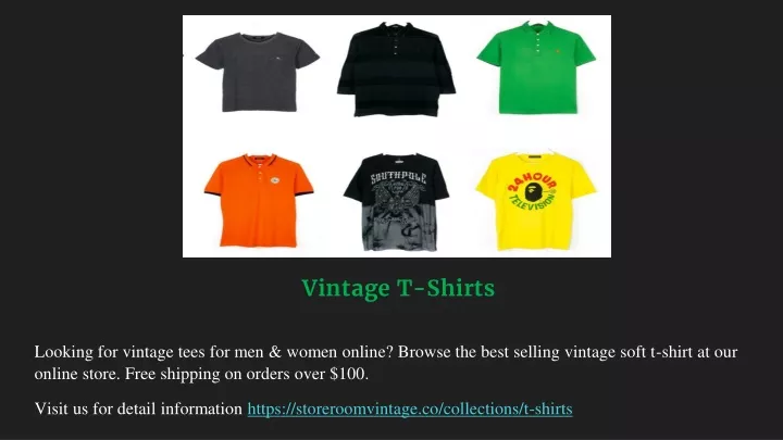 looking for vintage tees for men women online