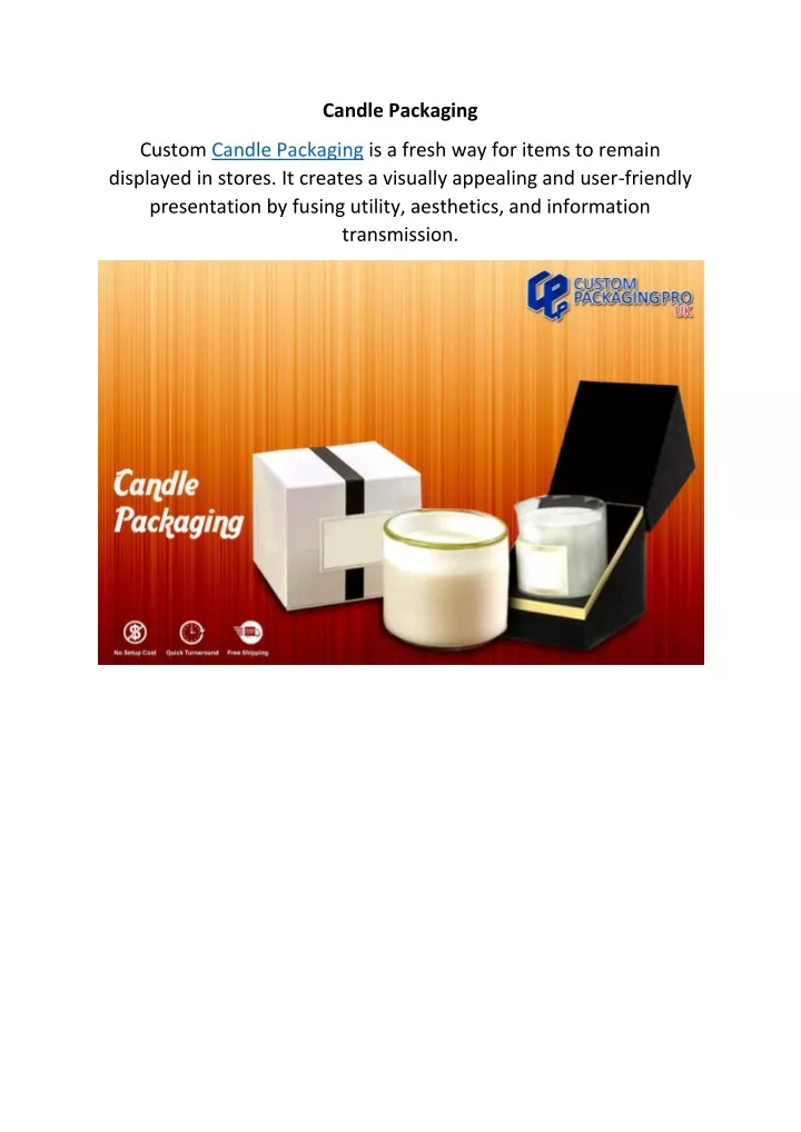 candle packaging