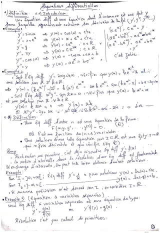 Cours equations différentielles (e-a)