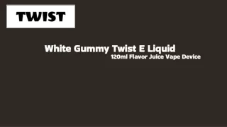 120ml White Gummy Twist Vape Juice - Sweet Citrus Waves