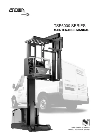 Crown TSP6000 Series Turret Order Picker Service Repair Manual