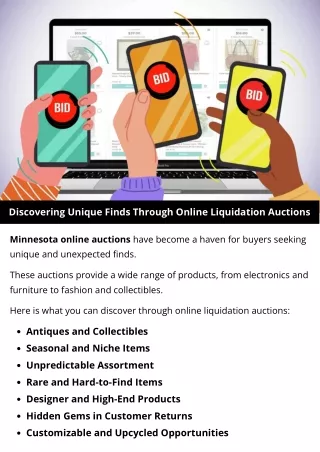 discovering unique finds through online