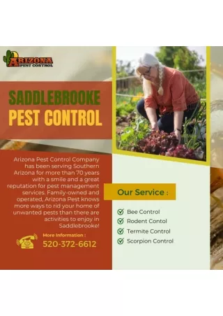 Saddlebrooke Pest Control