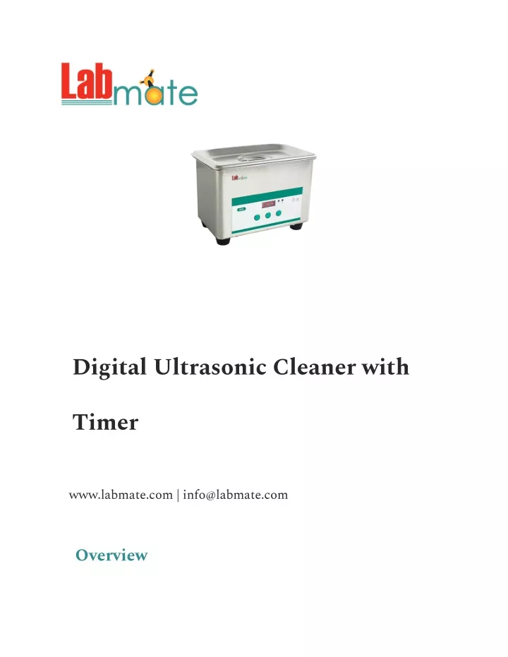 digital ultrasonic cleaner with