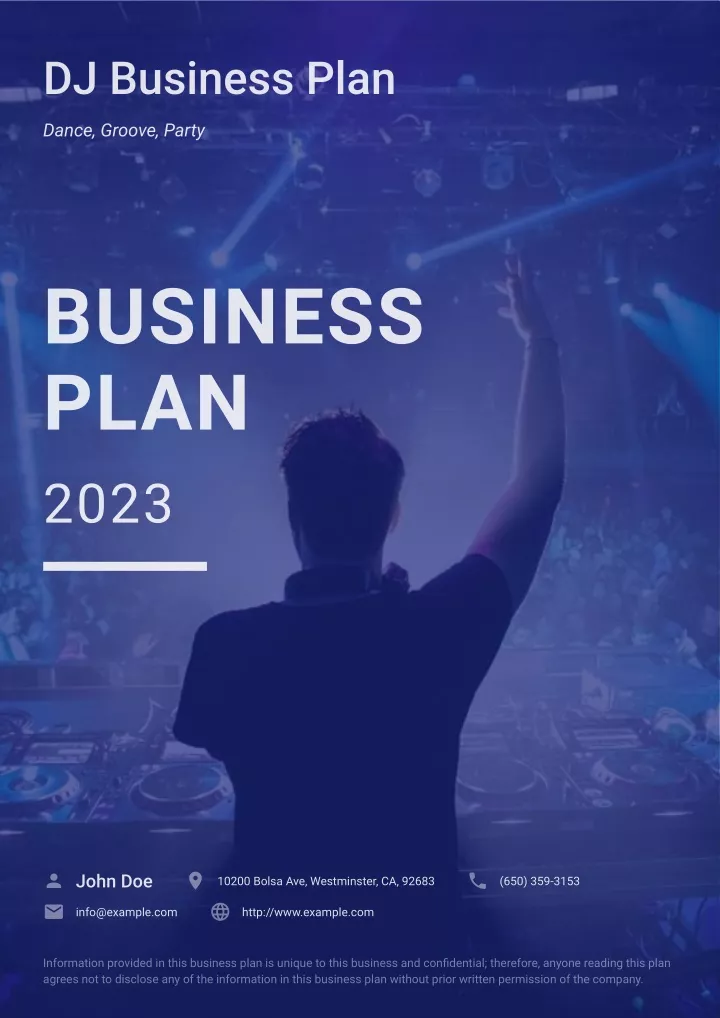 dj business plan