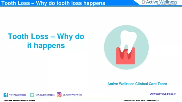 tooth loss why do tooth loss happens