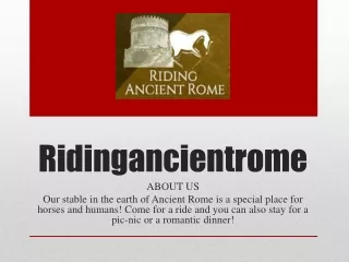 Historical Horizons: Horseback Riding Tours in Rome