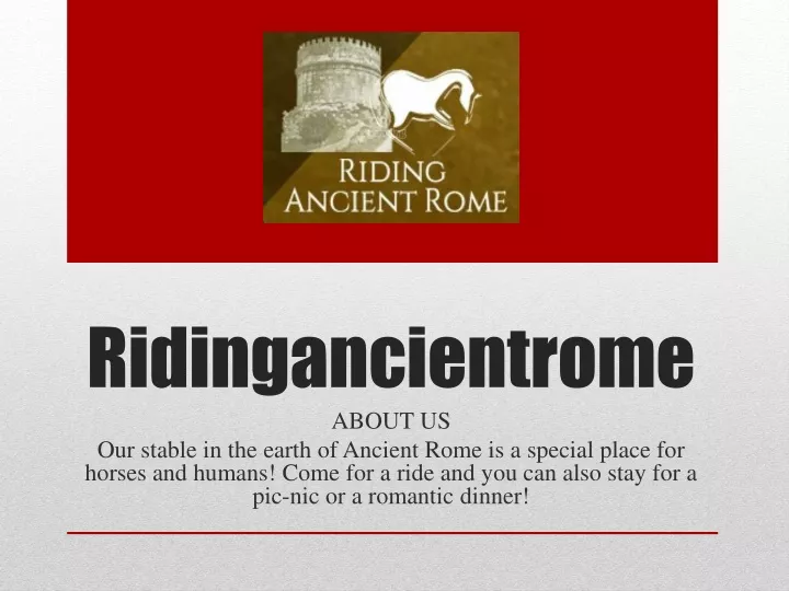 ridingancientrome