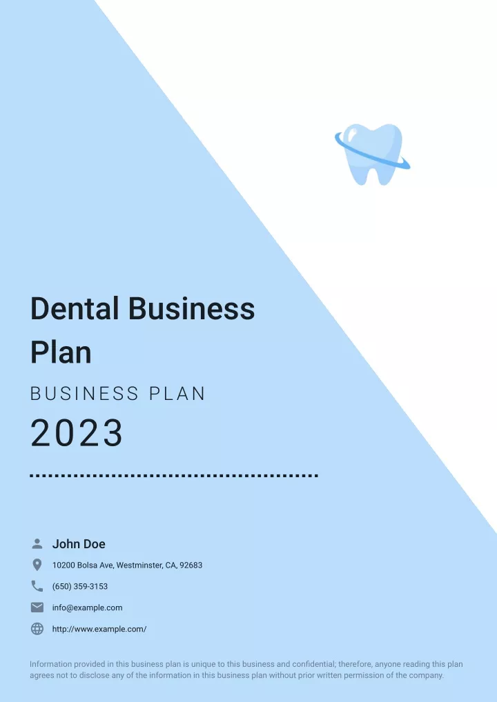 dental business plan