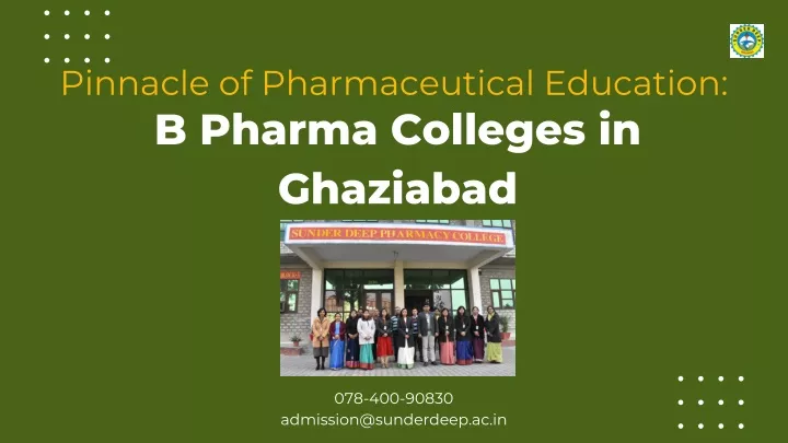 pinnacle of pharmaceutical education b pharma