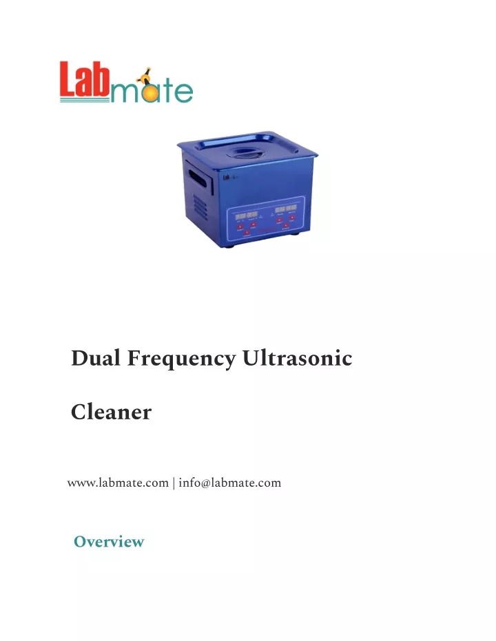 dual frequency ultrasonic