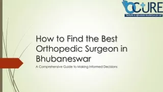How to Find the Best Orthopedic Surgeon in