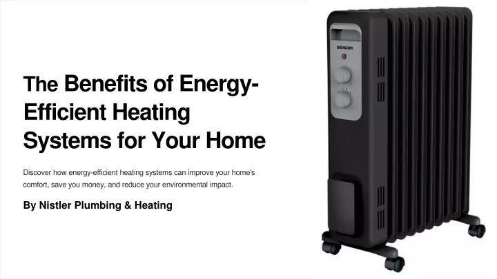 the benefits of energy efficient heating systems