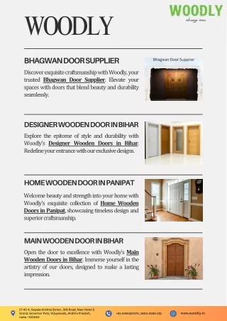 Woodly - Designer Wooden Door Manufacturers
