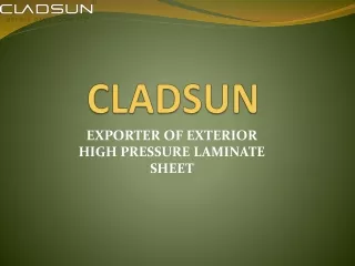 CLADSUN HPL SHEET