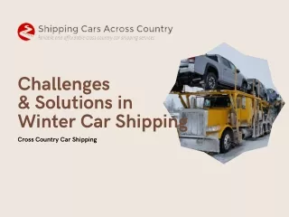 Challenges And Solutions In Winter Car Shipping
