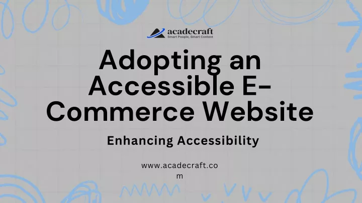 adopting an accessible e commerce website