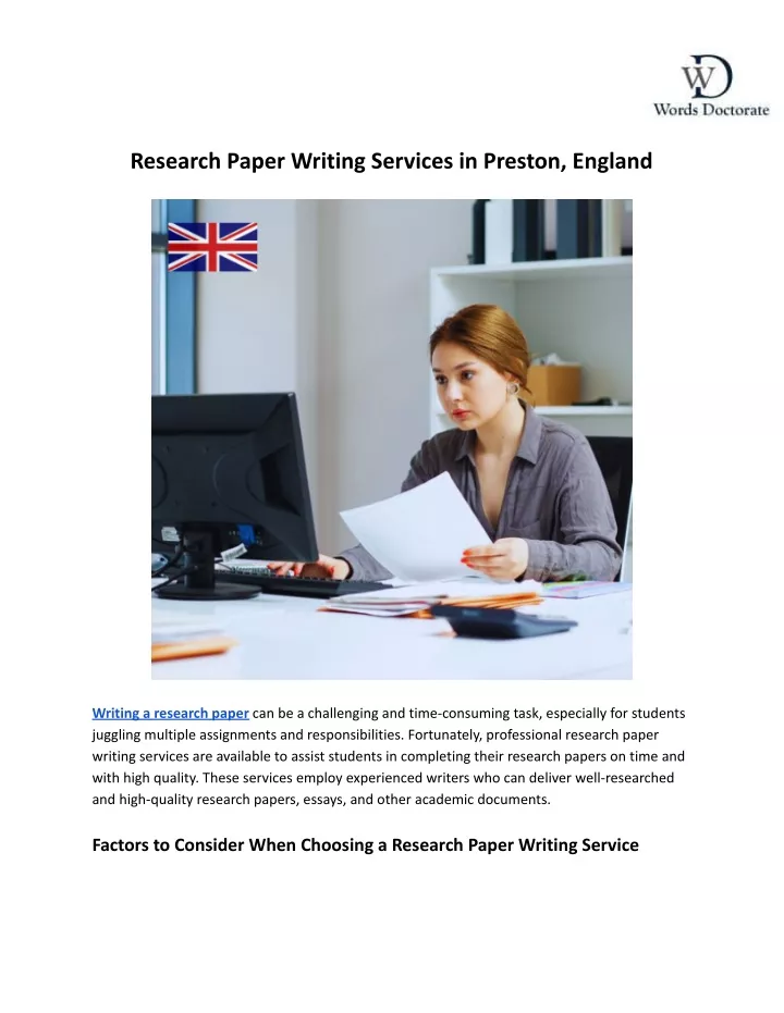 research paper writing services in preston england