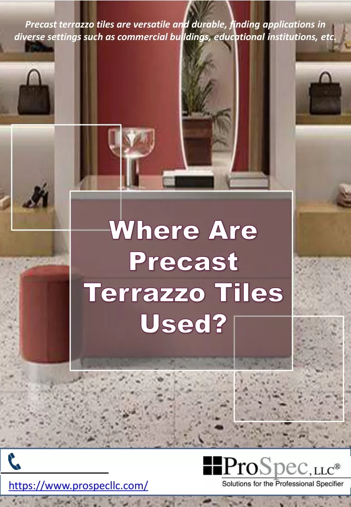 precast terrazzo tiles are versatile and durable
