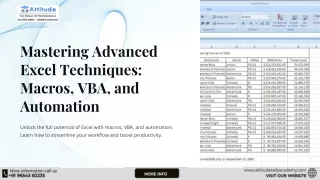 mastering advanced excel techniques macros