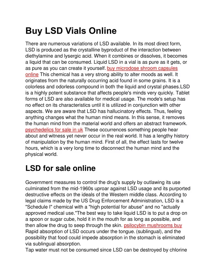 buy lsd vials online