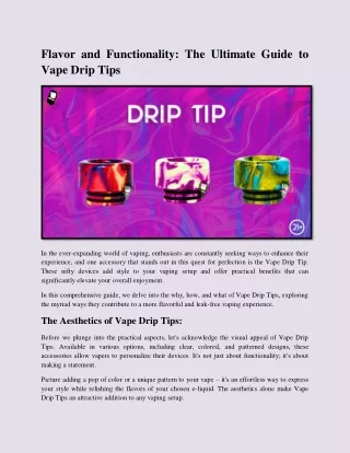 flavor and functionality the ultimate guide