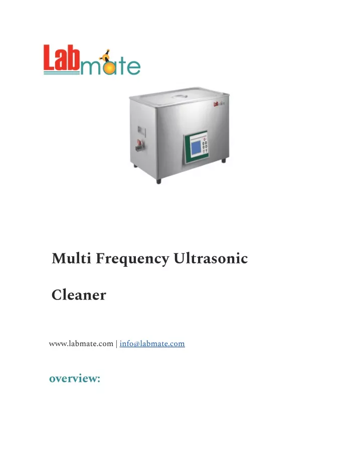 multi frequency ultrasonic