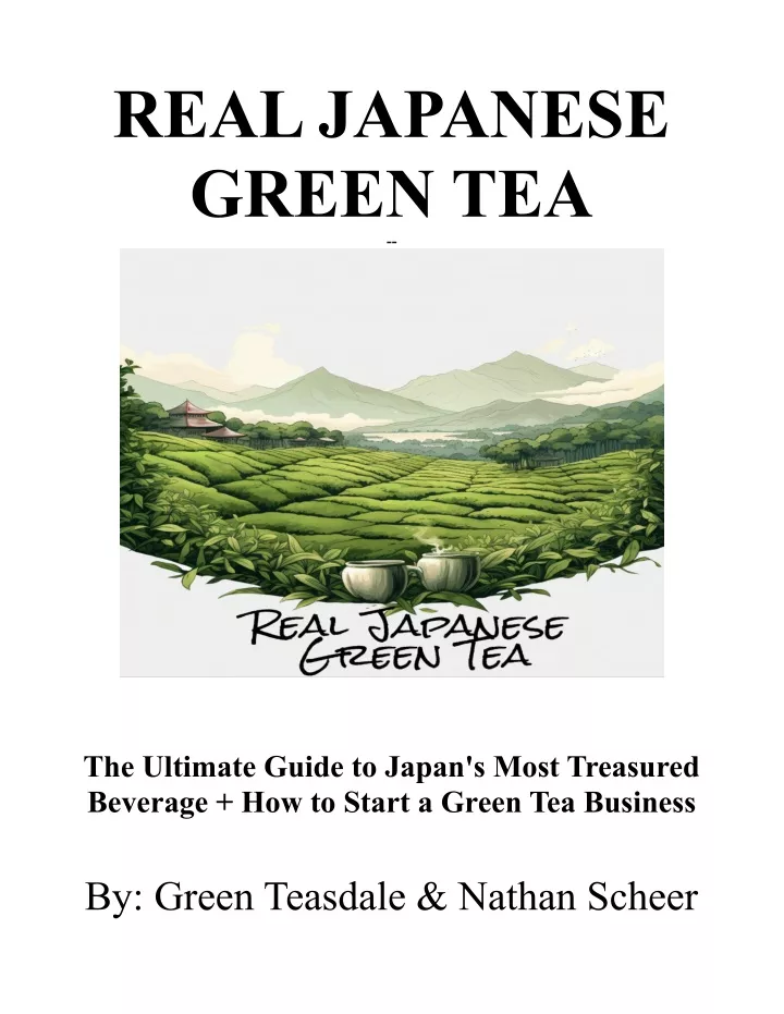 real japanese green tea