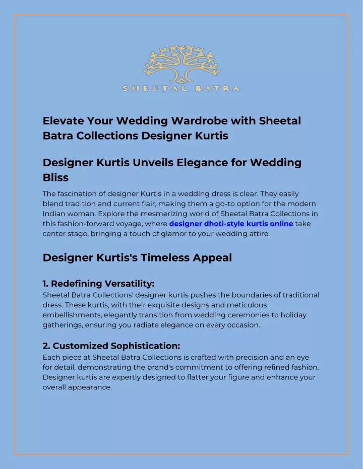 elevate your wedding wardrobe with sheetal batra