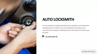 AUTO-LOCKSMITH