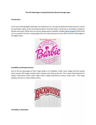 the svg advantage creating distinctive brands