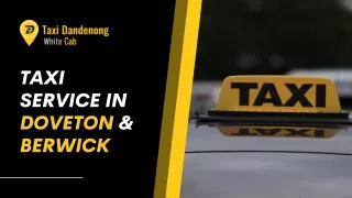 Taxi Service in Doveton & Berwick