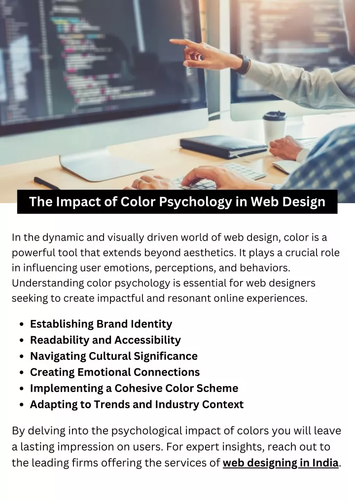 the impact of color psychology in web design