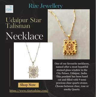 Udaipur Star Talisman Necklace- Rize Jewellery